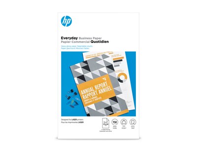 HP Everyday Business Glossy Photo Paper, 11 x 17, 150 Sheets/Pack (4WN07A)