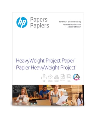 HP HeavyWeight 8.5 x 11 Multipurpose Paper, 40 lbs., 95 Brightness, 250 sheets (Z4R14A)