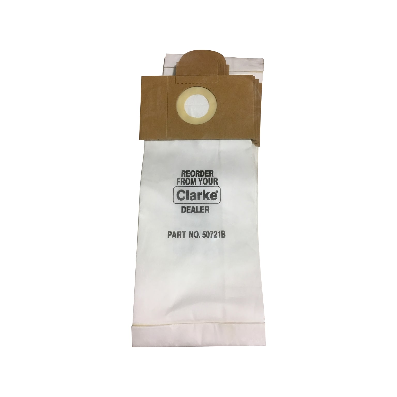 Clarke® by Nilfisk Vacuum Bags, White, 10/Pack (50721B)