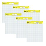 Post-it® Super Sticky Easel Pad, 25 x 30, White with Grid, 30 Sheets/Pad, 6 Pads/Pack (560 VAD 6PK