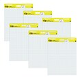 Post-it® Super Sticky Easel Pad, 25 x 30, White with Grid, 30 Sheets/Pad, 6 Pads/Pack (560 VAD 6PK