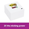 Post-it® Super Sticky Notes, 3 x 3, White, 90 Sheets/Pad, 5 Pads/Pack (654-5SSW)