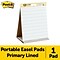 Post-it® Super Sticky Tabletop Easel Pad, 20 x 23, White with Primary Lines, 20 Sheets/Pad (563PRL