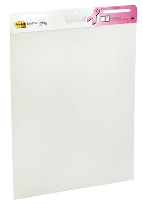 Post-it® Super Sticky Easel Pad, 25 x 30, White, 30 Sheets/Pad, 2 Pads, $2.00 per pad donation to City of Hope (559-2PK-BCA)