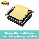 Post-it® Pop-up Notes Dispenser, 3 x 3, Black Base, Clear Top (DS330-BK)