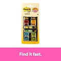 Post-it® Sign Here Message Flags Value Pack, .94 Wide, Assorted Colors, 200 Flags/Pack plus Bonus