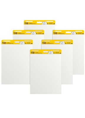 Post-it Super Sticky Easel Pad, 25 x 30, 30 Sheets/Pad, 6 Pads/Pack (559-VAD-6PK)