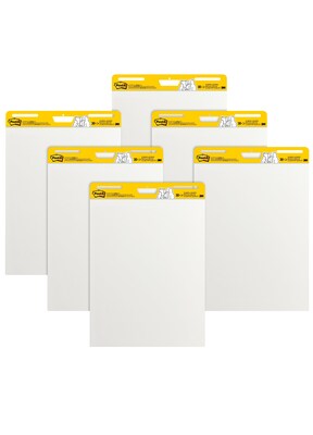 Post-it Super Sticky Easel Pad, 25" x 30", 30 Sheets/Pad, 6 Pads/Pack (559-VAD-6PK)