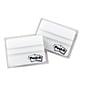 Post-it® Durable Tabs, 2" Wide., Solid, White, 50 Tabs/Pack (686F-50WH)