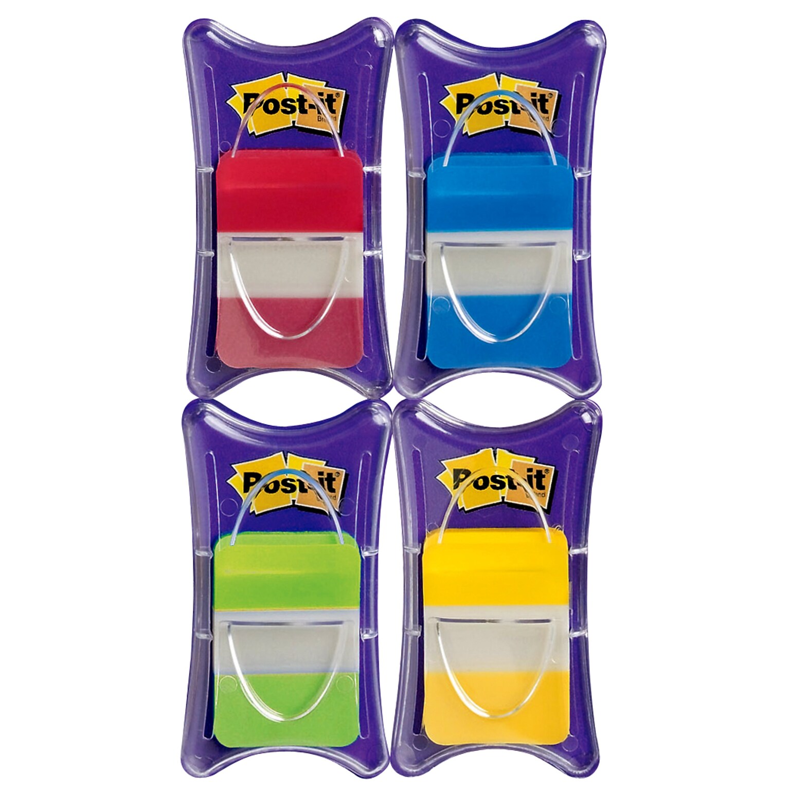 Post-it Tabs, 1 Wide, Assorted Solid Colors, 100 Tabs/Pack (686-RALY)