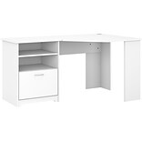 Bush Furniture Cabot 60 Corner Desk, White (WC31915K)