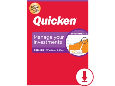 Quicken Premier for 1 User, Windows and Mac, Download (0170283)