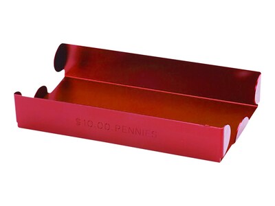 CONTROLTEK Coin Tray, 1 Compartment, Red (560065)