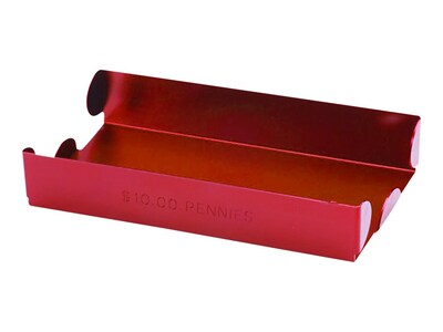 CONTROLTEK Coin Tray, 1 Compartment, Red (560065)