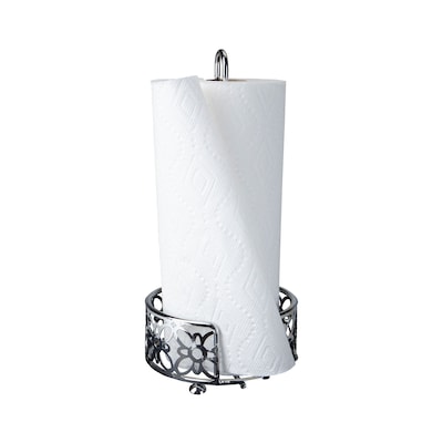 Mind Reader Stainless Steel Paper Towel Holder, Silver (PTHOLD-SIL)