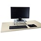 Mind Reader Metal Monitor Stand with Keyboard Storage Space, Silver, (METMONST-SIL)