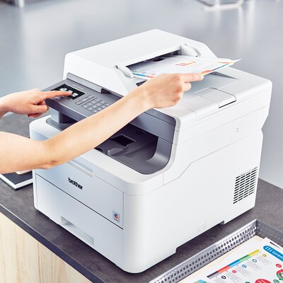 Brother DCP-L3550CDW Wireless Three-in-One Colour Laser Printer, Grey, £329.99