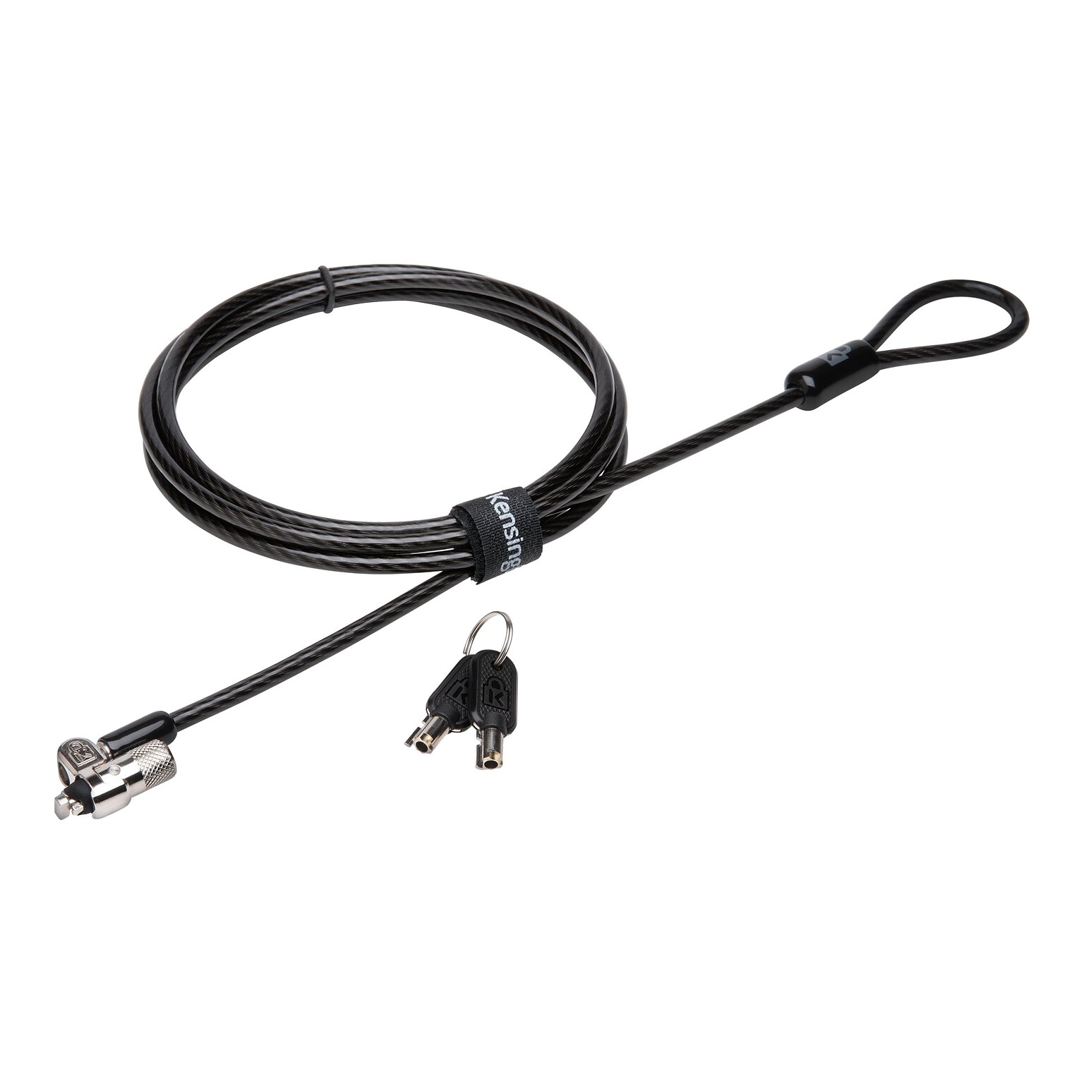 Kensington MicroSaver 2.0 Keyed Laptop Lock Security Cable, Silver (K65020WW)