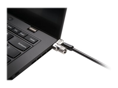 Kensington MicroSaver 2.0 Keyed Laptop Lock Security Cable, Silver (K65020WW)