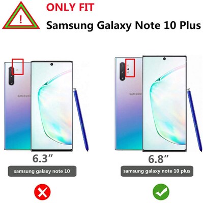 SUPCASE Unicorn Beetle Style Black Slim Case for Galaxy Note 10 Plus (S-G-N10P-UBS-BK)