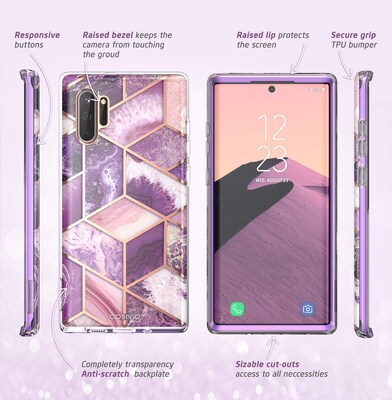 i-Blason Cosmo Purple Case for Galaxy Note 10 Plus (G-N10P-COS-PUR)