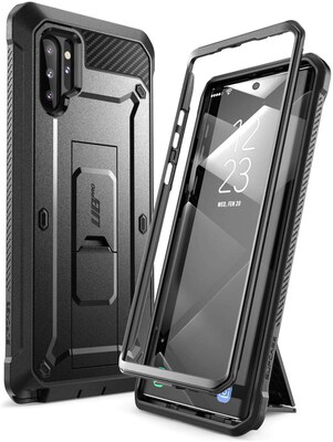 SUPCASE Unicorn Beetle Pro Black Rugged Case for Galaxy Note 10 Plus (S-G-N10P-UBP-BK)
