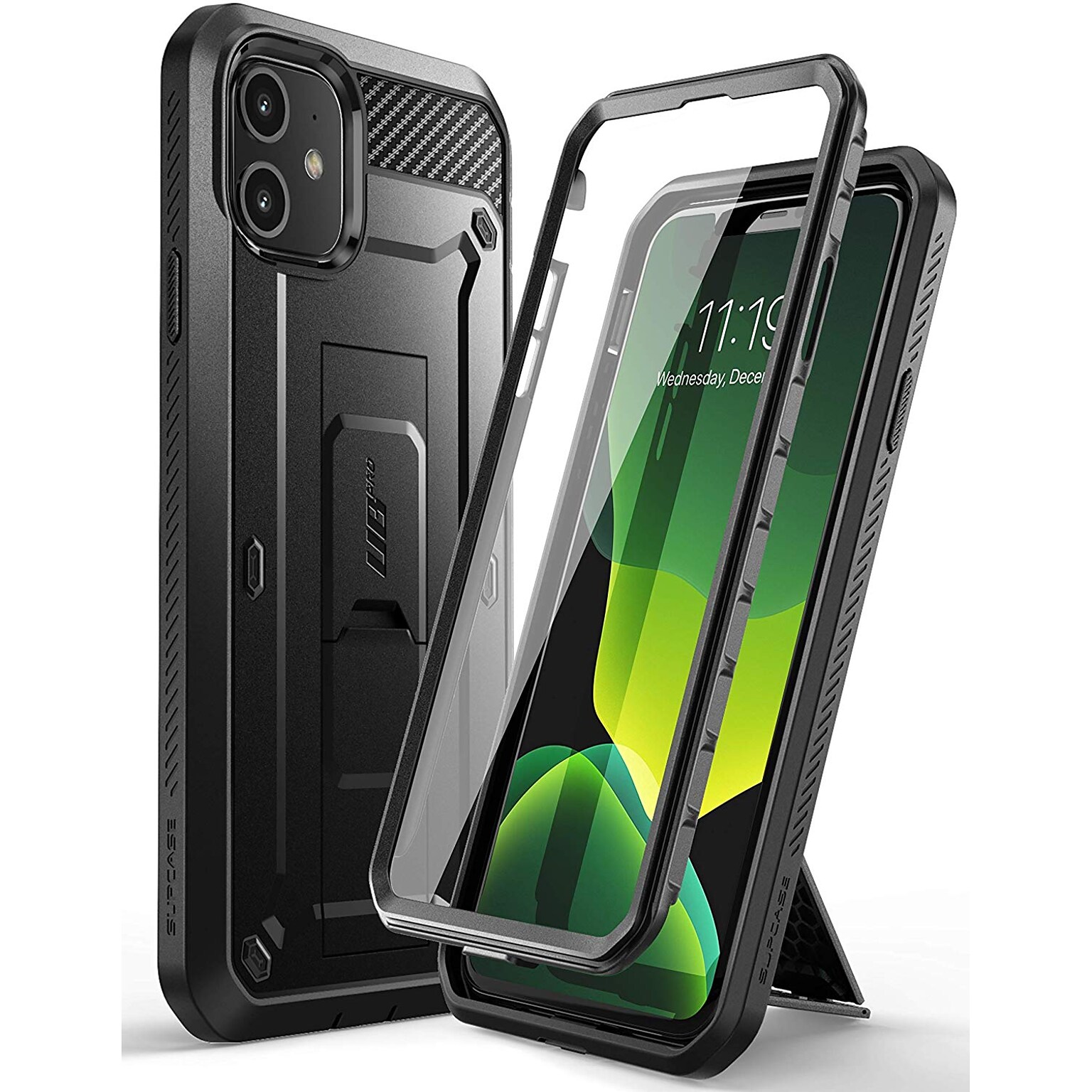 SUPCASE Unicorn Beetle Pro Black Rugged Case for iPhone 11 (S-IP1161-UBP-BK)