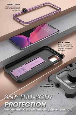 SUPCASE Unicorn Beetle Pro Metallic Purple  Rugged Case for iPhone 11 (S-IP1161-UBP-PU)