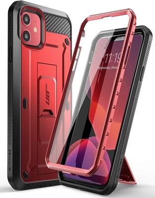 SUPCASE Unicorn Beetle Pro Metallic Red Rugged Case for iPhone 11 (S-IP1161-UBP-RD)