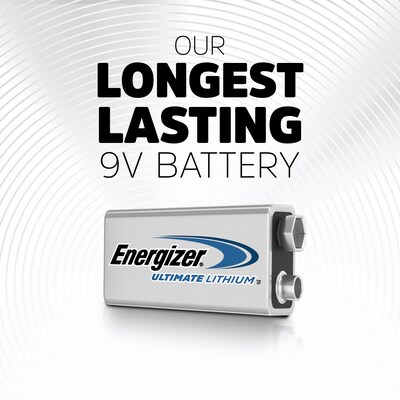 Energizer Ultimate Lithium Battery, 9V (L522BP)
