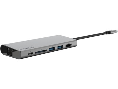 Belkin 6-Port USB-C Hub, Gray (F4U092BTSGY)