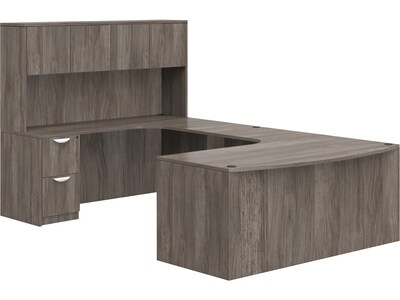 Offices To Go Superior 71 U-Shaped Desk with Hutch, Artisan Gray (TDOTG4-AGL)