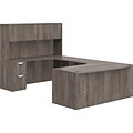 Offices To Go Superior 71 U-Shaped Desk with Hutch, Artisan Gray (TDOTG4-AGL)