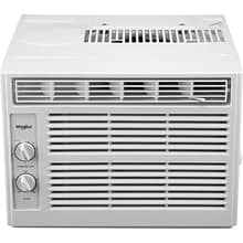 Whirlpool 115-Volt 5000 BTU Window Air Conditioner with Remote, White (WHAW050BW)