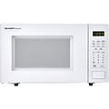 Sharp Carousel 1.1 Cu. Ft. 1000W Countertop Microwave Oven in White