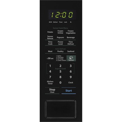 Sharp Carousel 1.4 Cu. Ft. 1000W Countertop Microwave Oven in Black
