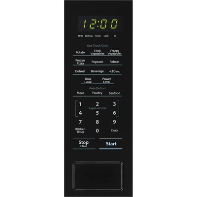 Sharp Carousel 1.1 Cu. Ft. 1000W Countertop Microwave Oven in Black