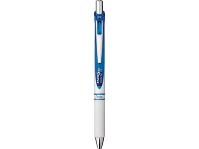 Pentel EnerGel Pearl Retractable Gel Pen, Medium Point, Blue Ink (PENBL77PWC)