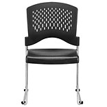 Raynor Eurotech S4000 Plastic Aire Stackable Chair, Black, 4/Carton