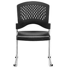 Raynor Eurotech S4000 Plastic Aire Stackable Chair, Black, 4/Carton