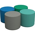 SoftScape Standard Polyurethane/Foam Ottoman Chairs, Assorted Colors (10453-CT)