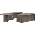 Offices To Go Superior 71 Workstation Desks with Round Table, Artisan Gray (TDOTG7-AGL)