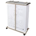 Brookside Design Metal Mobile File Cart with Lockable Wheels, Sand Beige (MVPC)