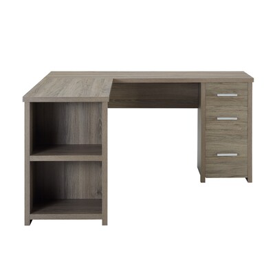 Exeter Office Pro 59 L-Desk, Salinas Oak (9537333COM)