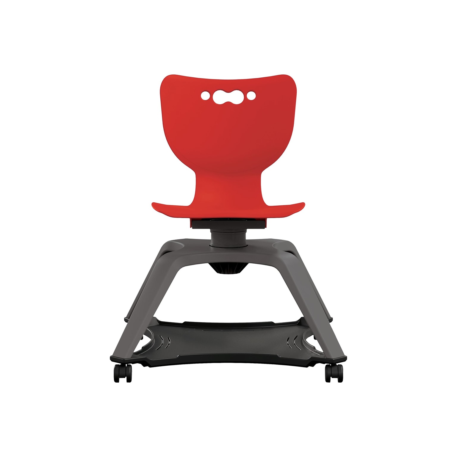 MooreCo Hierarchy Enroll Polypropylene School Chair, Red (54325-Red-NA-NN-SC)