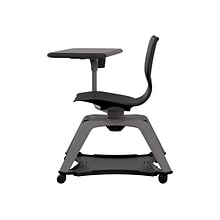 MooreCo Hierarchy Enroll Polypropylene School Chair, Black (54325-Black-WA-TC-SC)