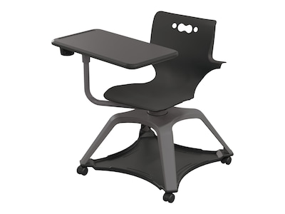 MooreCo Hierarchy Enroll Polypropylene School Chair, Black (54325-Black-WA-TC-SC)