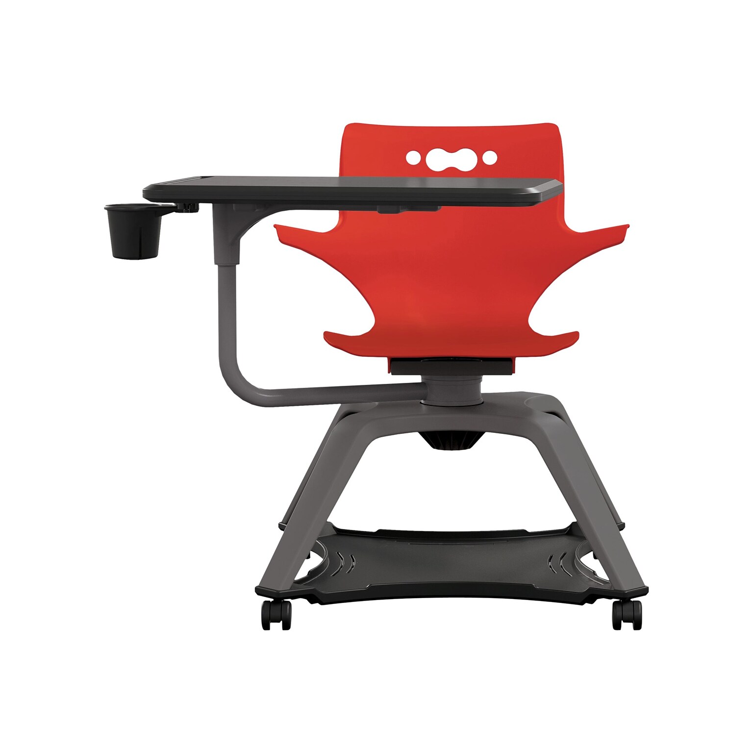MooreCo Hierarchy Enroll Polypropylene School Chair, Red (54325-Red-WA-TC-SC)