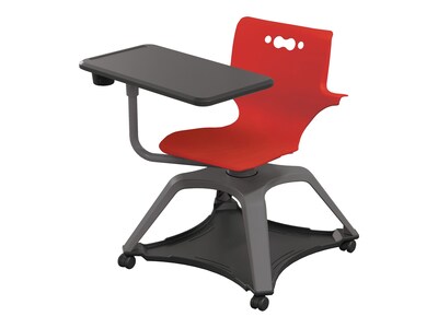 MooreCo Hierarchy Enroll Polypropylene School Chair, Red (54325-Red-WA-TC-SC)