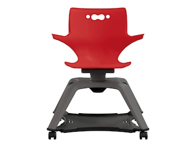 MooreCo Hierarchy Enroll Polypropylene School Chair, Red (54325-Red-WA-NN-SC)